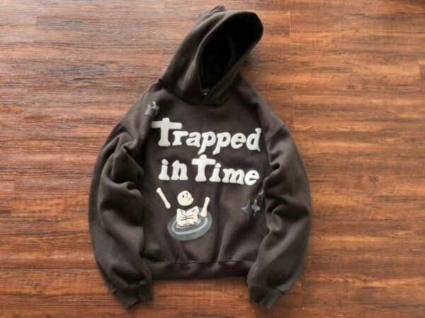 Trapped In Time Black Hoodie | Free Shipping Today