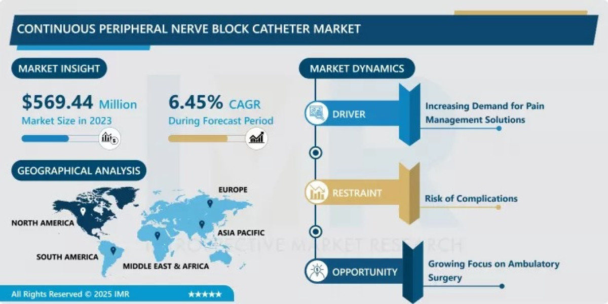 Continuous Peripheral Nerve Block Catheter Market Size to Reach USD 999.45 Million by 2032